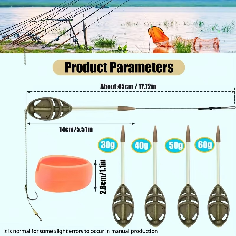 Carp fishing feeder line set ( - đánh giá và giá Monofilament Line